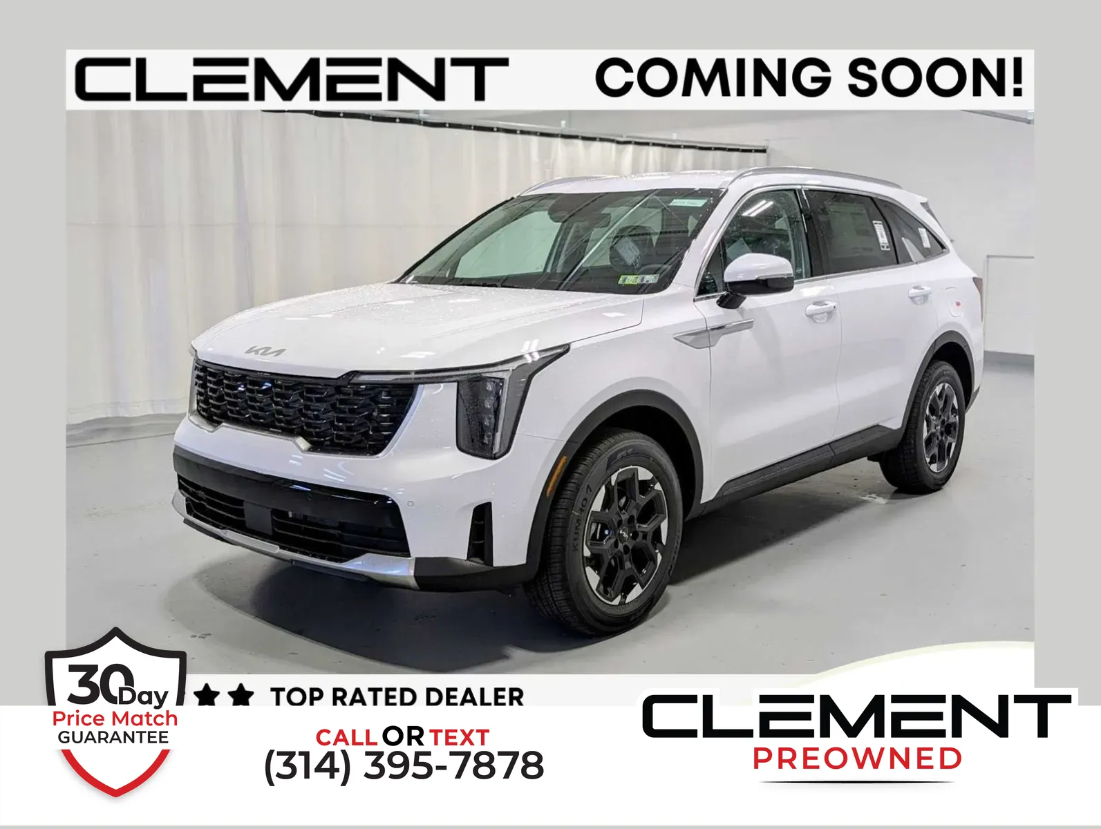 White 2024 Kia Sorento S for sale in Florissant, MO