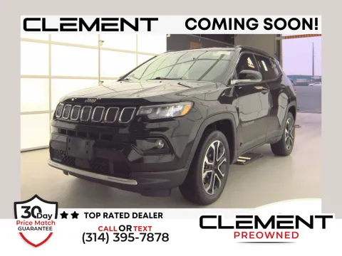 Black 2022 Jeep Compass Limited for sale in Florissant, MO