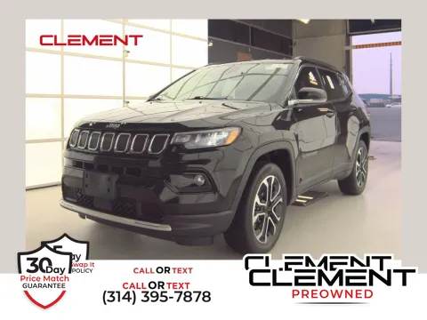 Black 2022 Jeep Compass Limited for sale in Florissant, MO