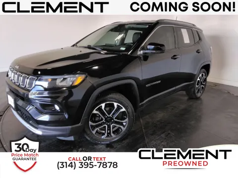 Black 2022 Jeep Compass Limited for sale in Florissant, MO