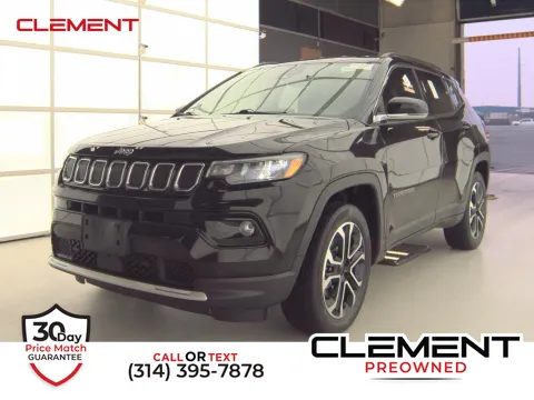 Black 2022 Jeep Compass Limited for sale in Florissant, MO