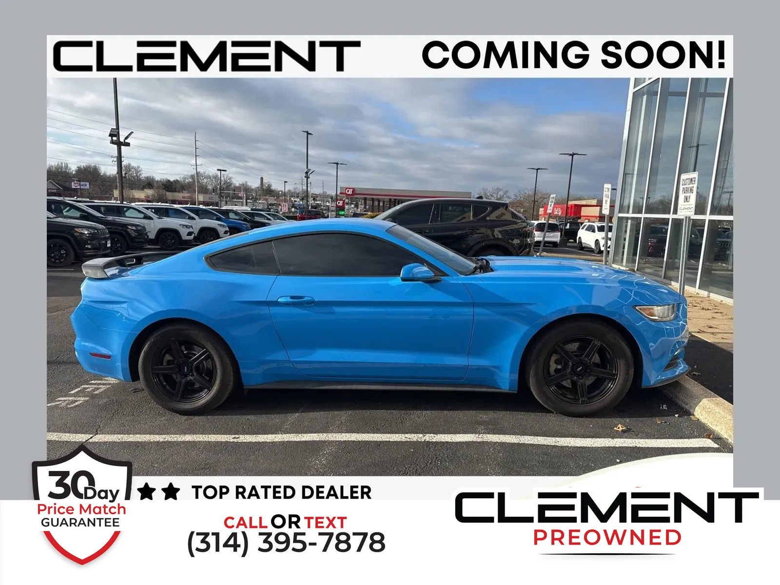 Blue 2017 Ford Mustang V6 for sale in Florissant, MO