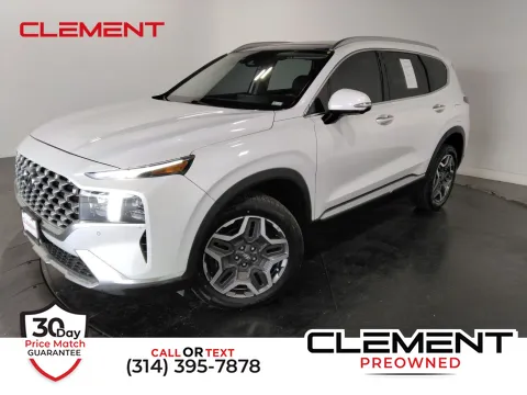 White 2021 Hyundai Santa Fe Limited for sale in Florissant, MO