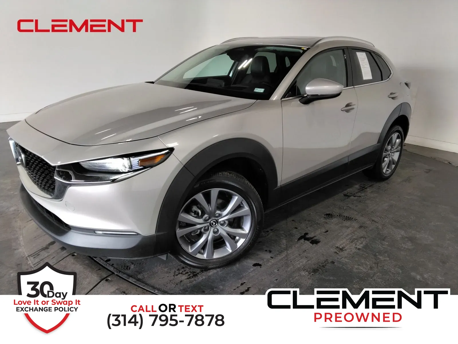 White 2024 Mazda CX-30 2.5 S Premium Package for sale in Florissant, MO