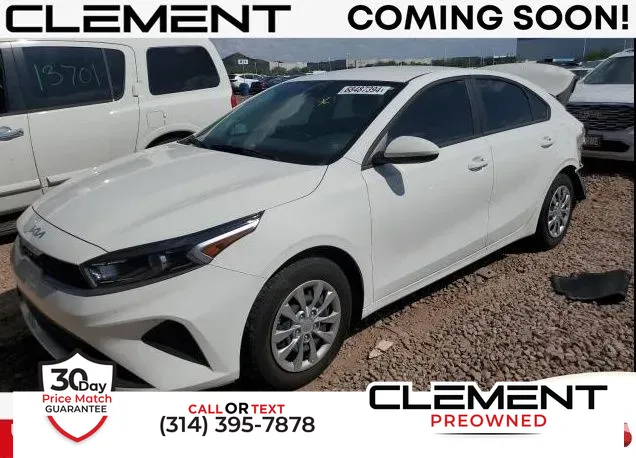 White 2023 Kia Forte LXS for sale in Florissant, MO