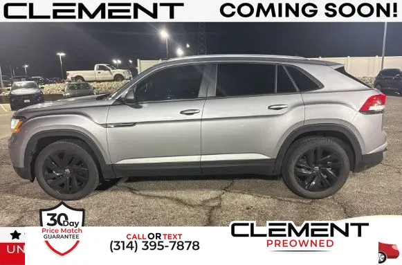 Silver 2022 Volkswagen Atlas Cross Sport 3.6L V6 SE w/Technology for sale in Florissant, MO