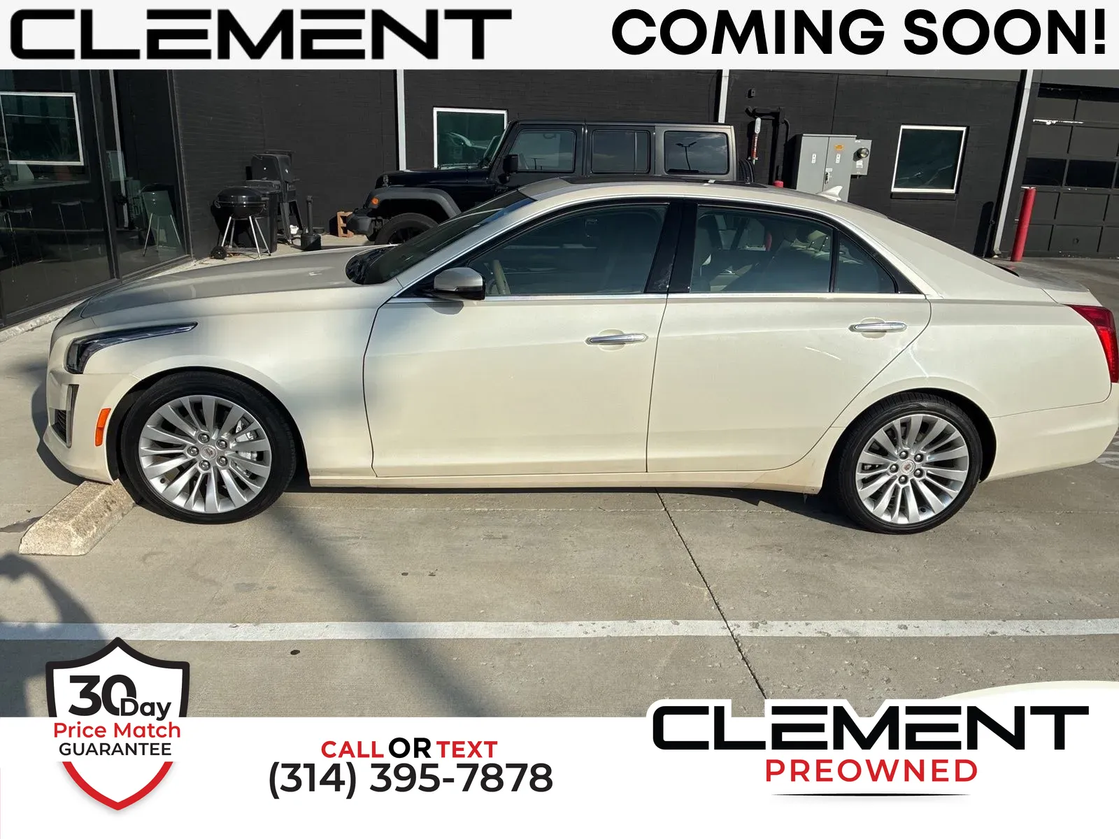 White 2014 Cadillac CTS 3.6L Luxury for sale in Florissant, MO