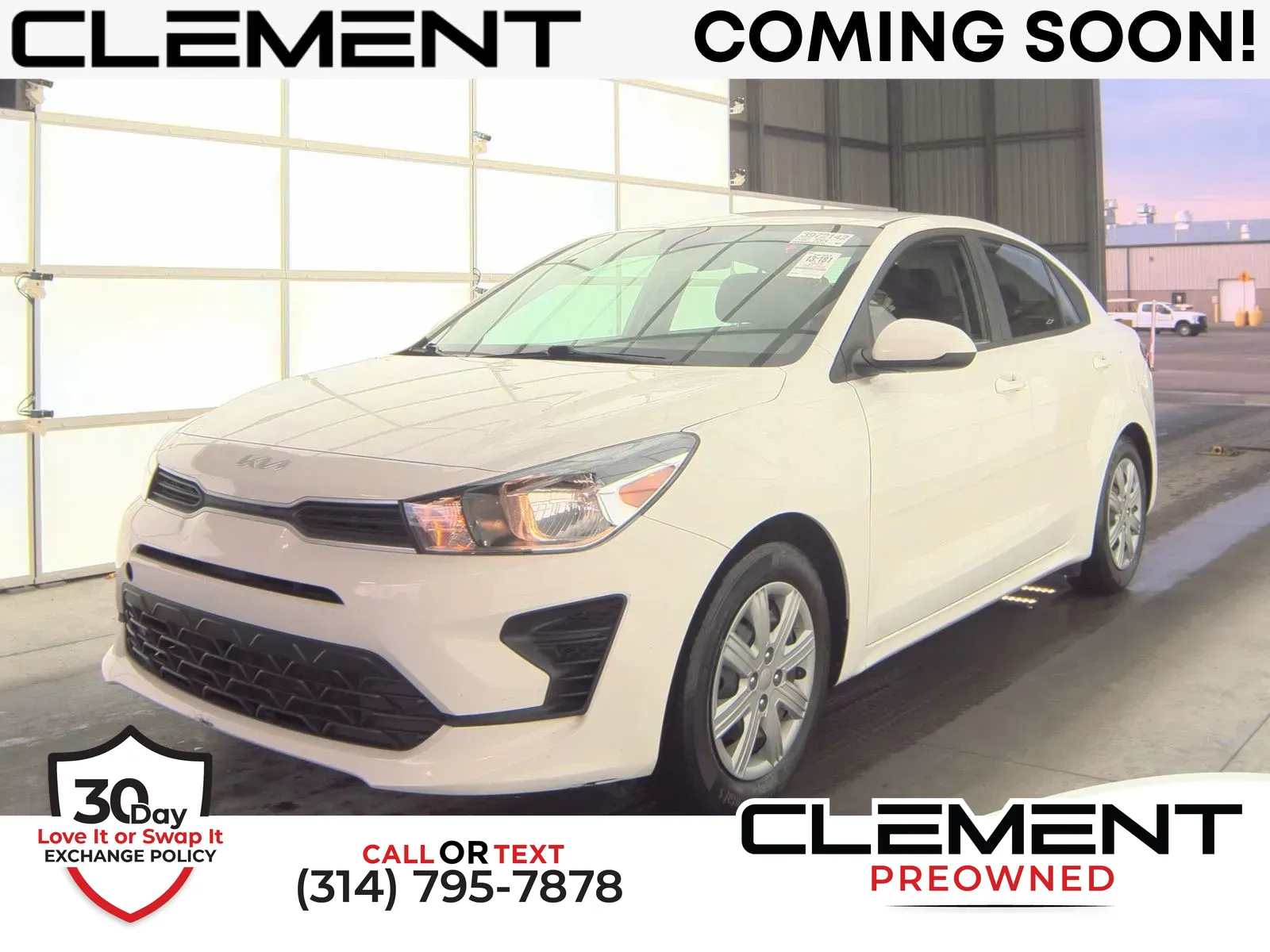 White 2023 Kia Rio S for sale in Florissant, MO