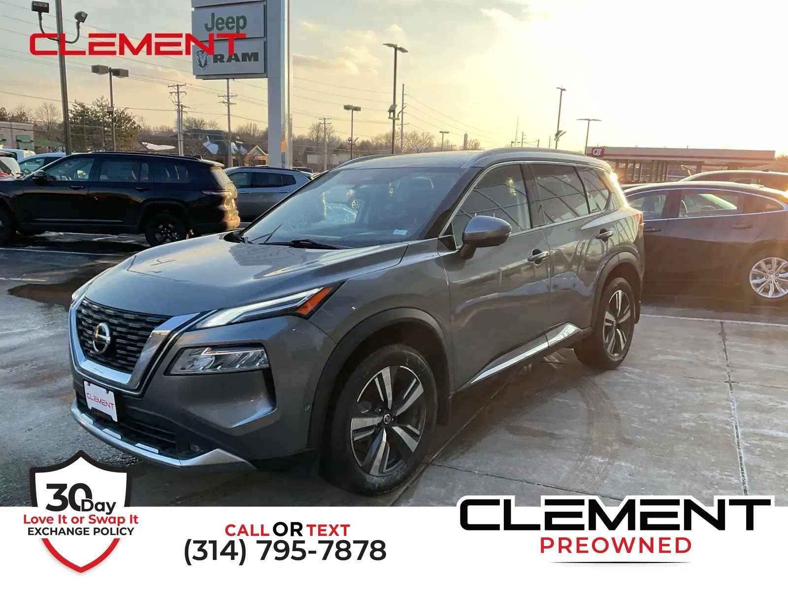 Gray 2021 Nissan Rogue Platinum for sale in Florissant, MO