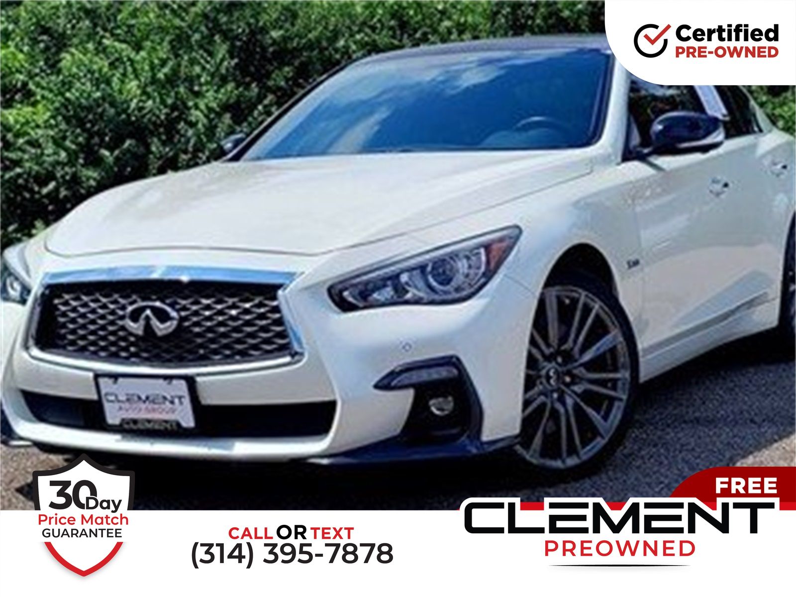 Used 2018 INFINITI Q50 Red Sport 400 for sale in Florissant, MO VIN