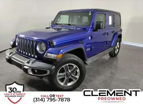 Blue 2018 Jeep Wrangler Unlimited Sahara for sale in Florissant, MO