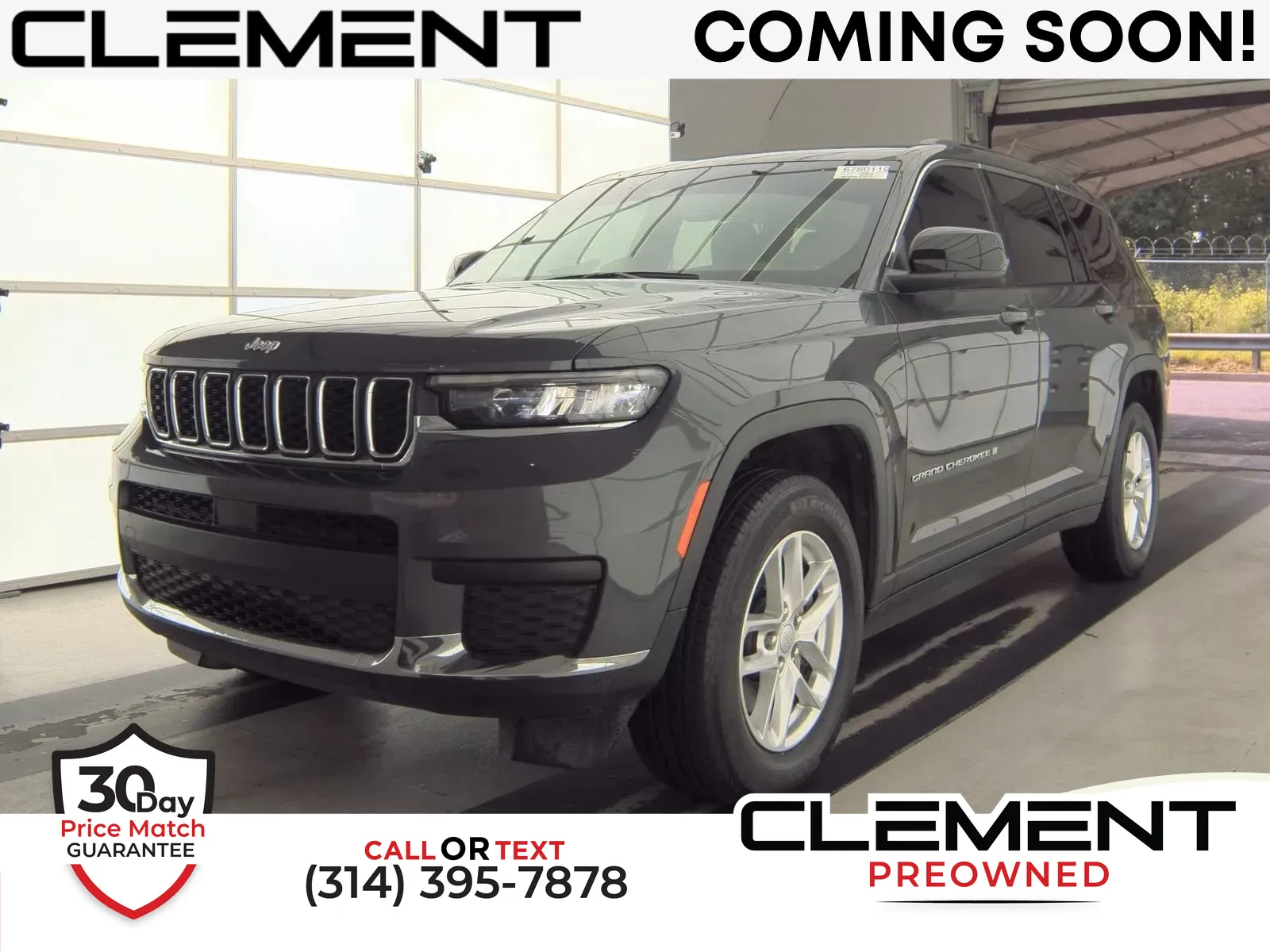 Gray 2024 Jeep Grand Cherokee L Laredo for sale in Florissant, MO