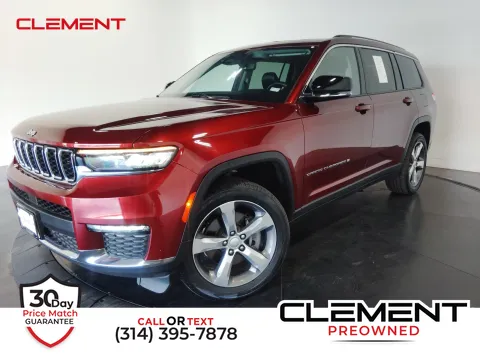 Red 2021 Jeep Grand Cherokee L Limited for sale in Florissant, MO