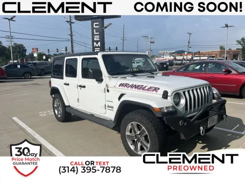 White 2019 Jeep Wrangler Unlimited Sahara for sale in Florissant, MO