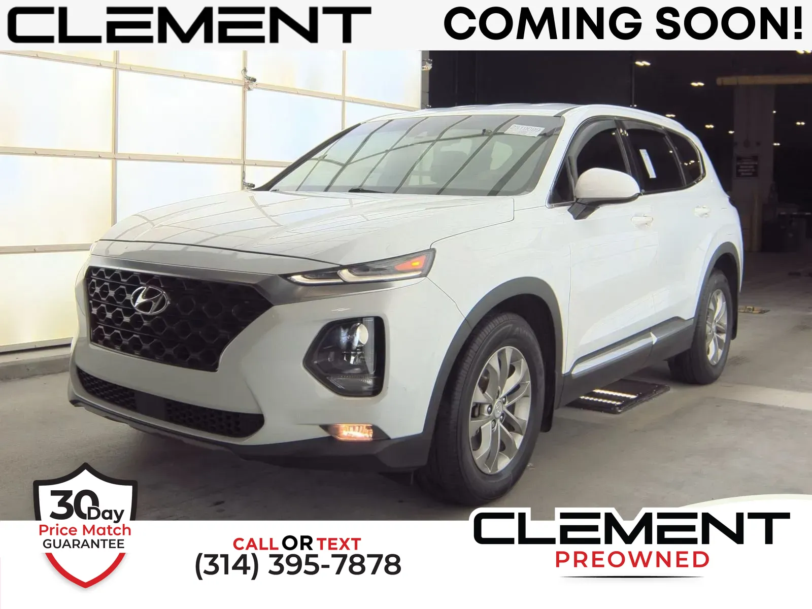 White 2019 Hyundai Santa Fe SEL for sale in Florissant, MO