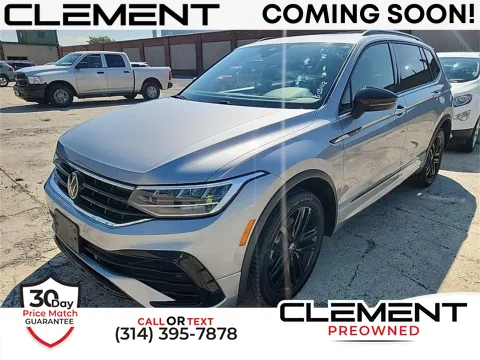 Silver 2022 Volkswagen Tiguan 2.0T SE R-Line Black for sale in Florissant, MO
