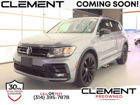 Silver 2021 Volkswagen Tiguan 2.0T SE R-Line Black for sale in Florissant, MO