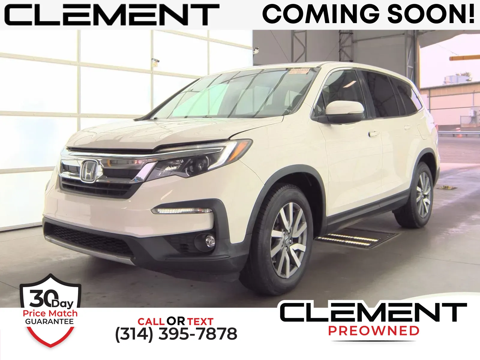 White 2019 Honda Pilot EX-L for sale in Florissant, MO