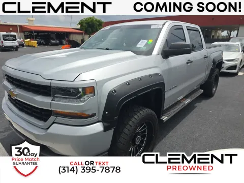 Silver 2018 Chevrolet Silverado 1500 Custom for sale in Florissant, MO