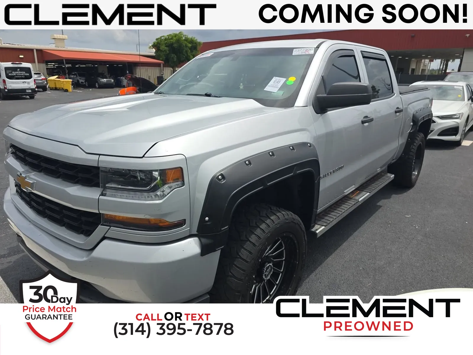 Silver 2018 Chevrolet Silverado 1500 Custom for sale in Florissant, MO