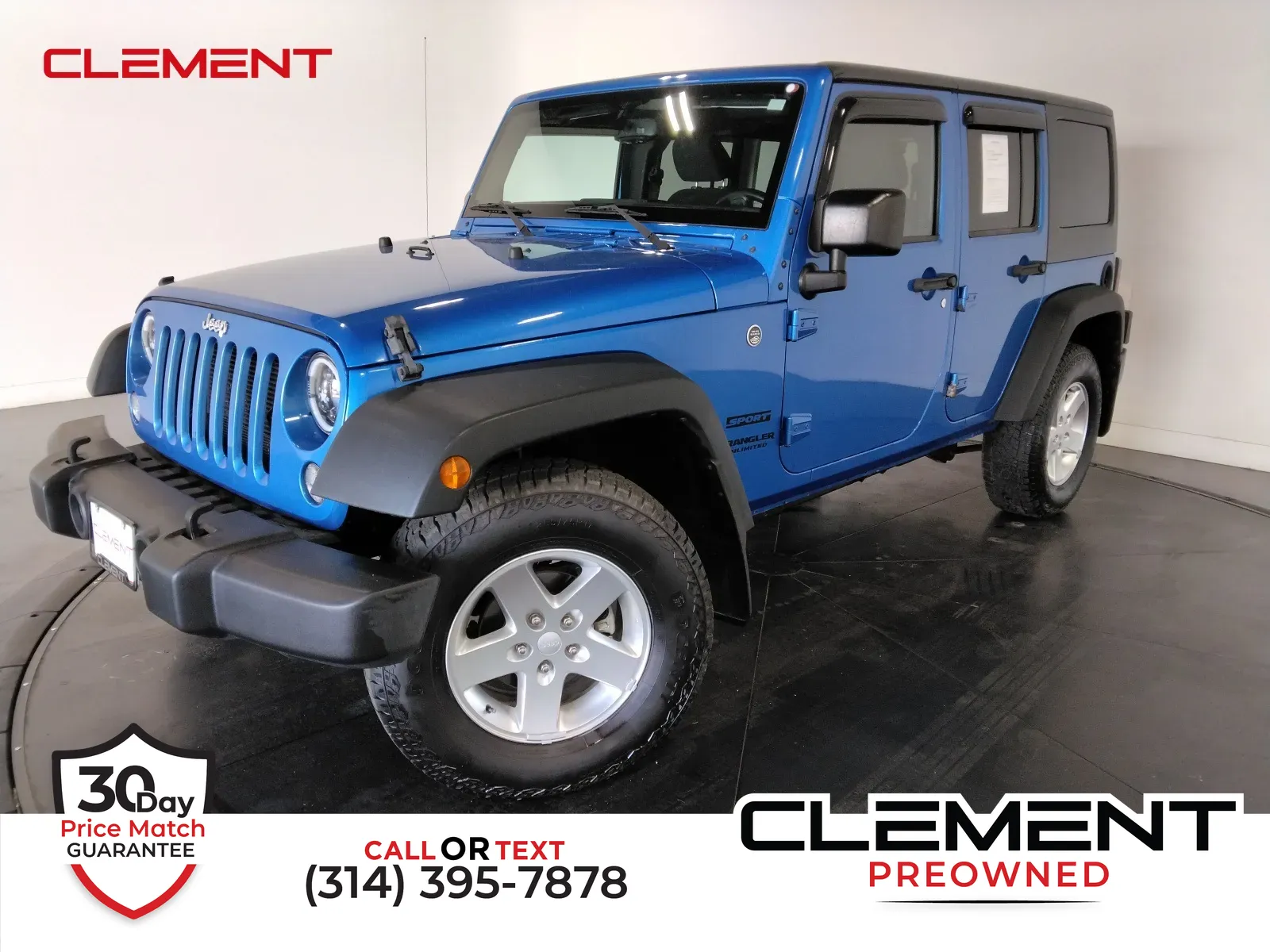 Blue 2015 Jeep Wrangler Unlimited Sport for sale in Florissant, MO