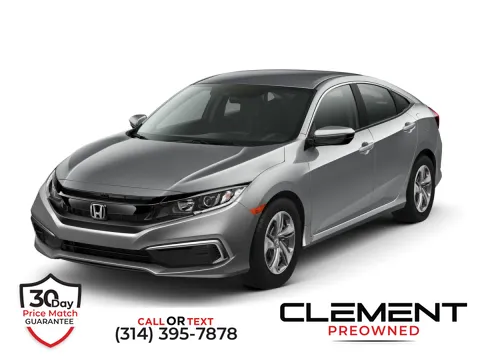 Black 2021 Honda Civic LX for sale in Florissant, MO