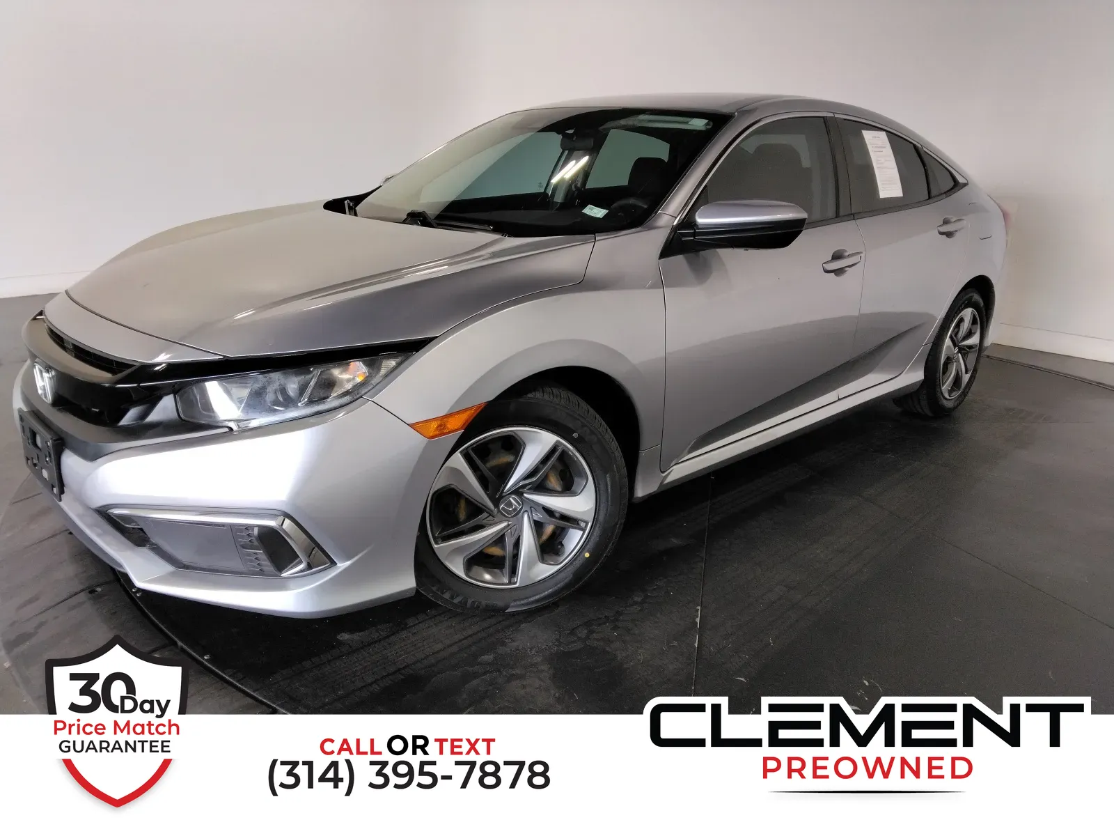 Silver 2021 Honda Civic LX for sale in Florissant, MO