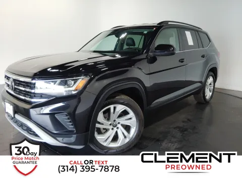 Black 2021 Volkswagen Atlas 3.6L V6 SE w/Technology for sale in Florissant, MO