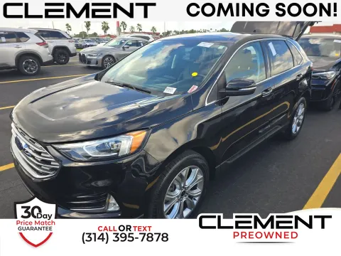 Black 2022 Ford Edge Titanium for sale in Florissant, MO