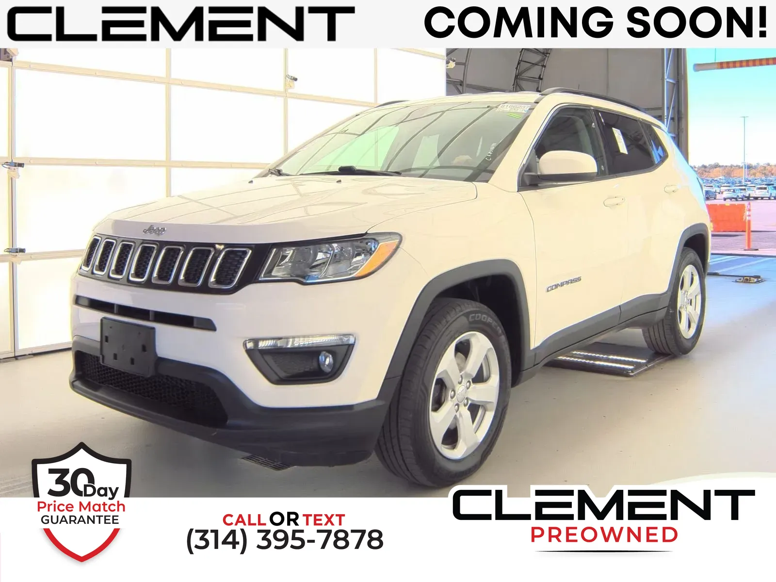 White 2019 Jeep Compass Latitude for sale in Florissant, MO