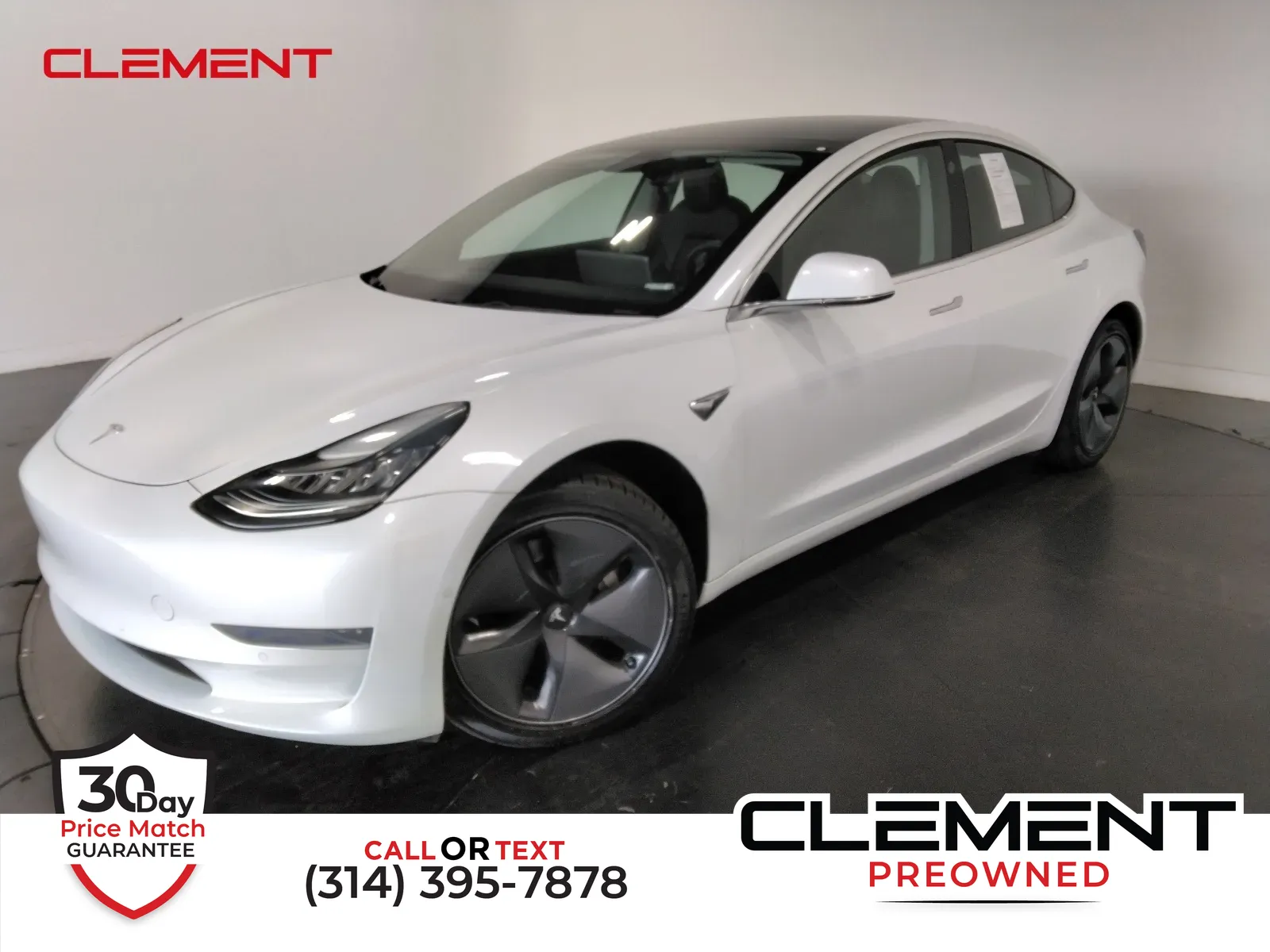 White 2019 Tesla Model 3 Standard Range Plus for sale in Florissant, MO