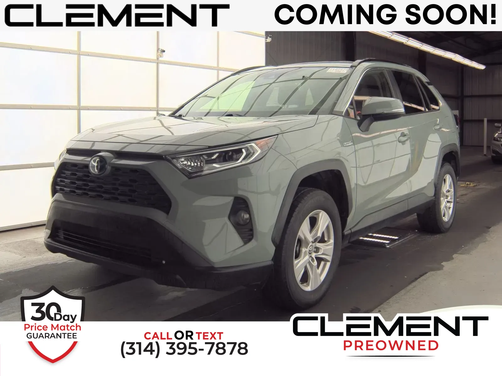 Green 2020 Toyota RAV4 Hybrid XLE for sale in Florissant, MO