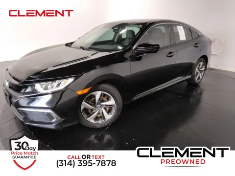 Black 2019 Honda Civic LX for sale in Florissant, MO