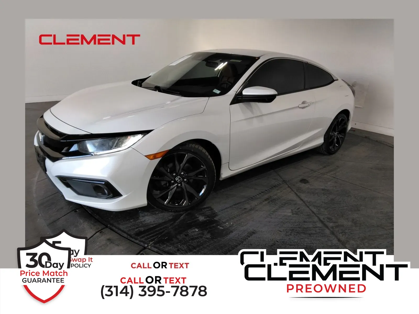 White 2019 Honda Civic Sport for sale in Florissant, MO
