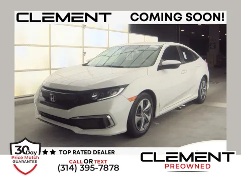 White 2019 Honda Civic LX for sale in Florissant, MO