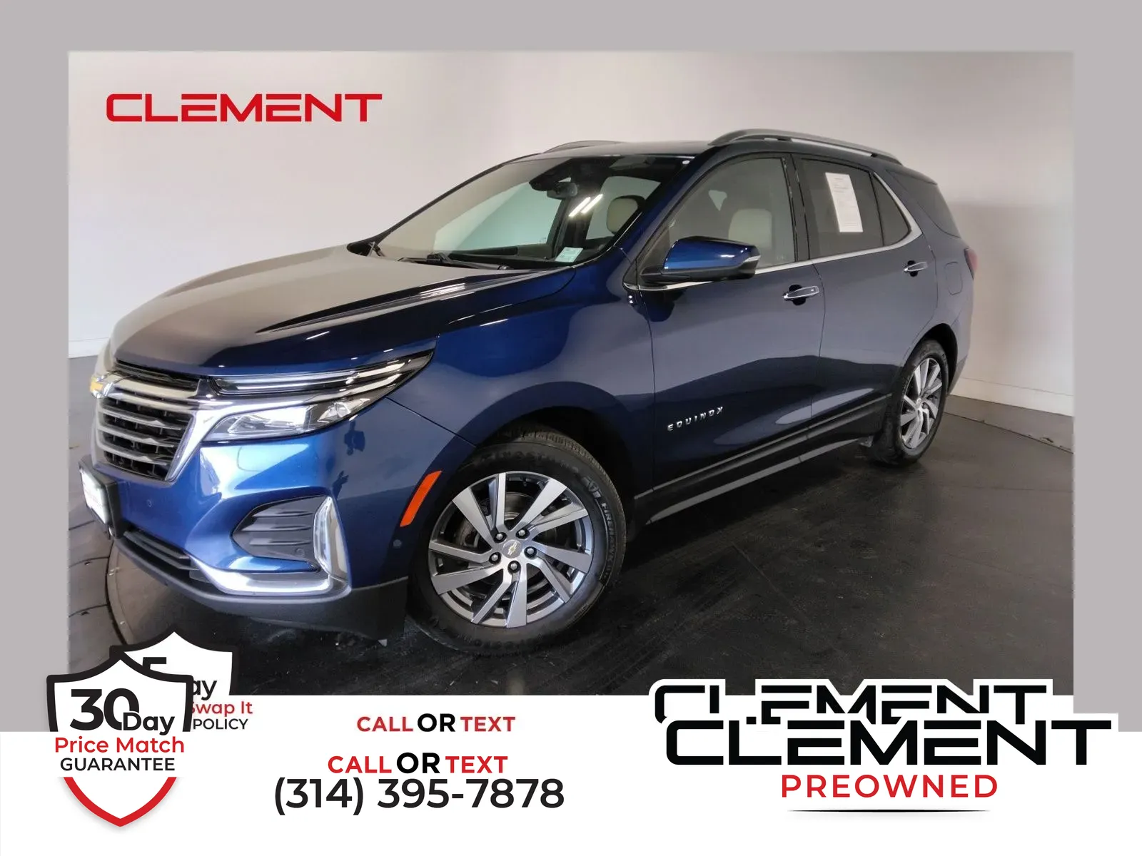 Blue 2022 Chevrolet Equinox Premier for sale in Florissant, MO