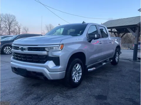 Silver 2022 Chevrolet Silverado 1500 Crew Cab RST Pickup 4D 5 3/4 ft for sale in O’Fallon, MO