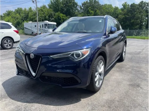 Blue 2019 Alfa Romeo Stelvio Ti Lusso Sport Utility 4D for sale in O’Fallon, MO