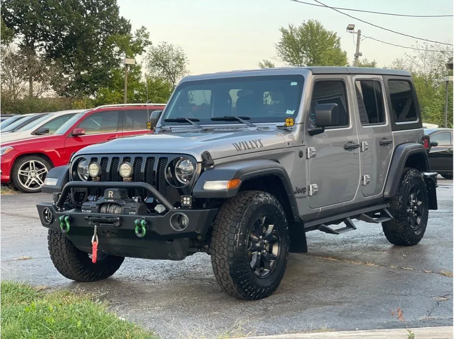 Gray 2020 Jeep Wrangler Unlimited Willys Sport Utility 4D for sale in O’Fallon, MO