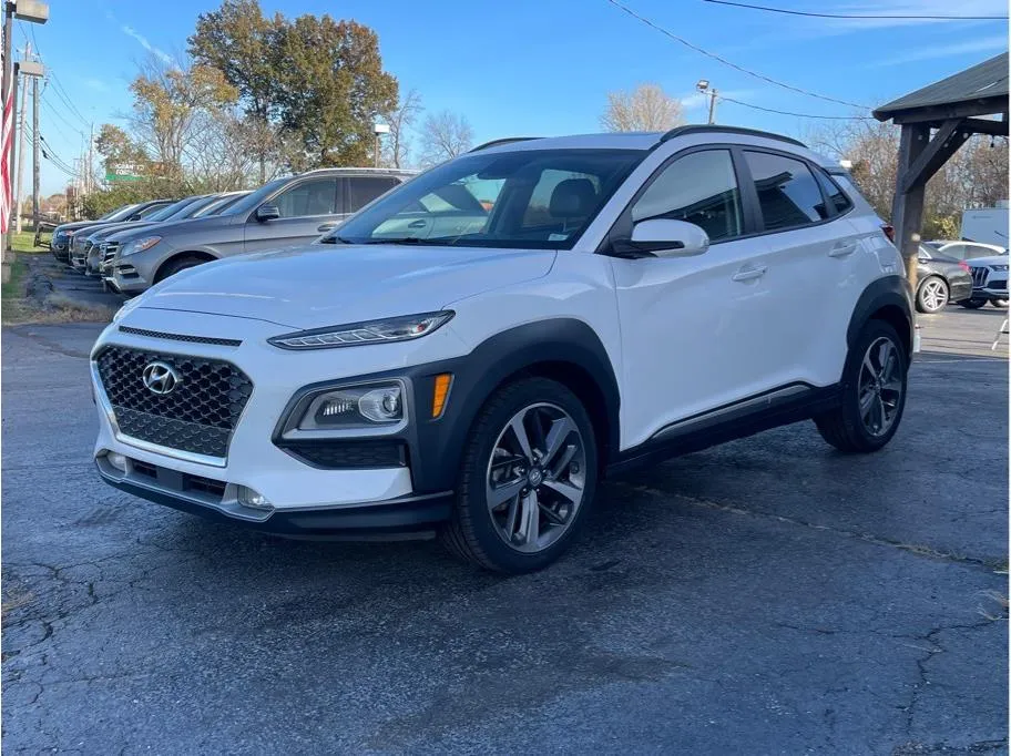 White 2021 Hyundai Kona Ultimate Sport Utility 4D for sale in O’Fallon, MO