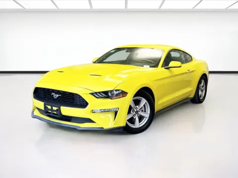 Yellow 2021 Ford Mustang EcoBoost for sale in Montclair, CA