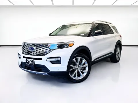 White 2022 Ford Explorer Platinum for sale in Montclair, CA