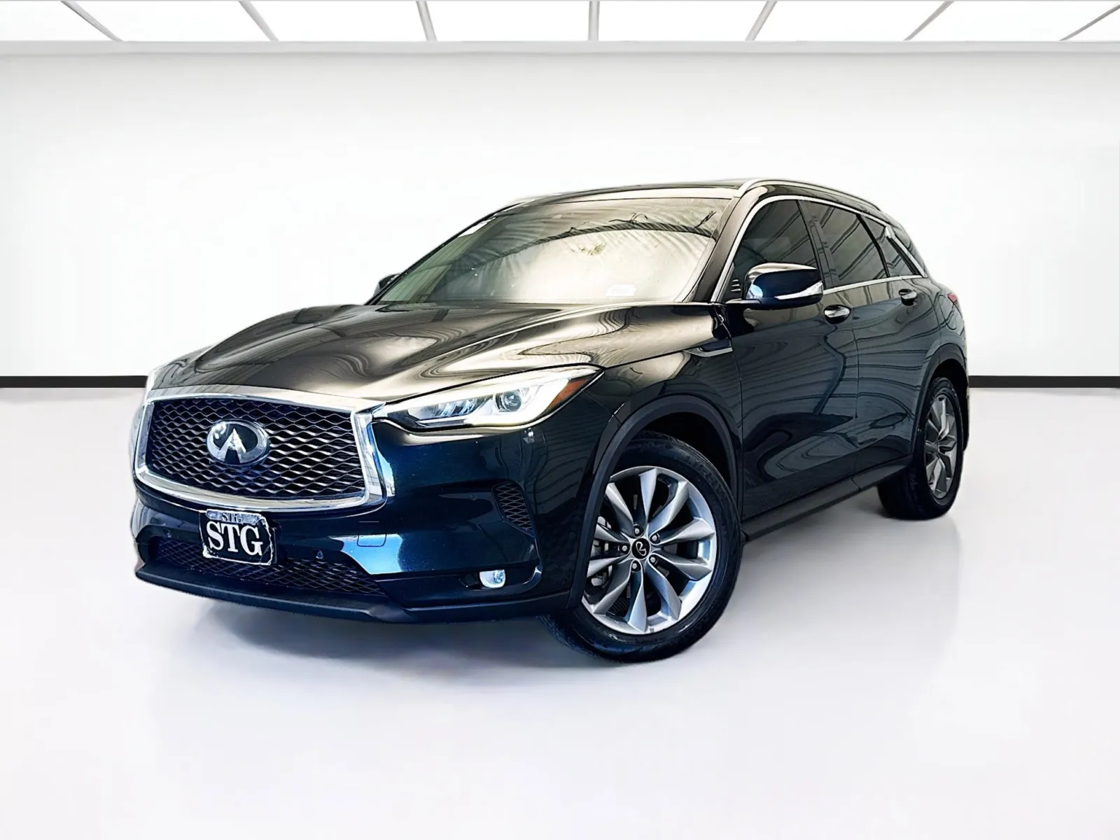 Black 2021 INFINITI QX50 ESSENTIAL for sale in Montclair, CA