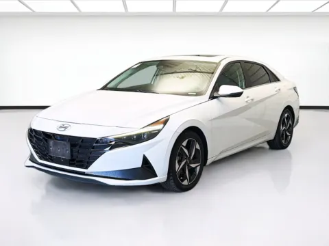 White 2021 Hyundai Elantra Hybrid Limited for sale in Montclair, CA