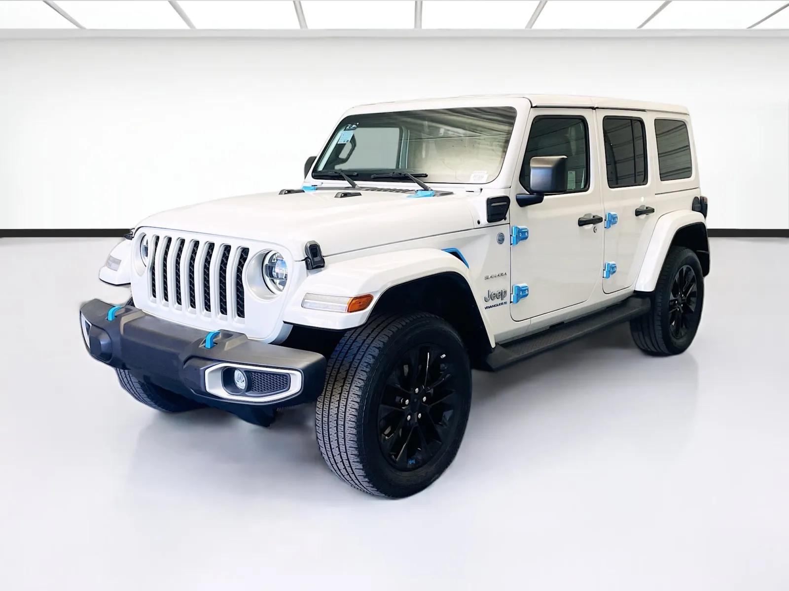 White 2023 Jeep Wrangler Sahara 4xe for sale in Montclair, CA