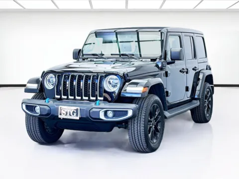 Black 2022 Jeep Wrangler Unlimited Sahara 4xe for sale in Montclair, CA