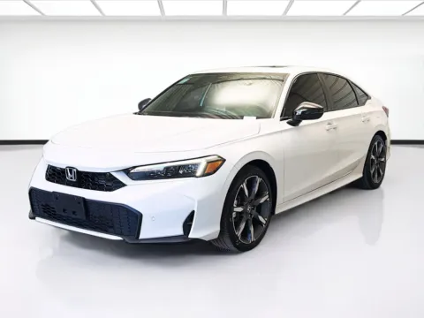 White 2025 Honda Civic Hybrid Sport for sale in Montclair, CA