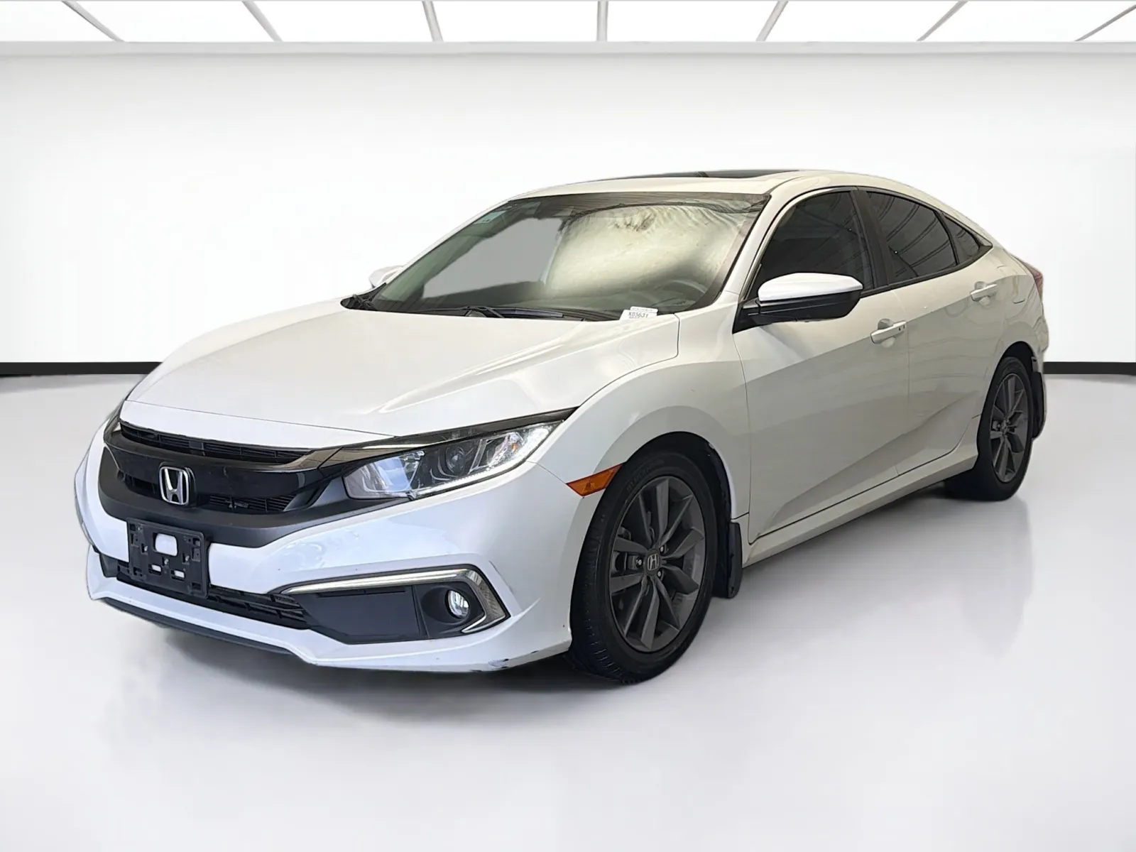 White 2019 Honda Civic EX for sale in Montclair, CA