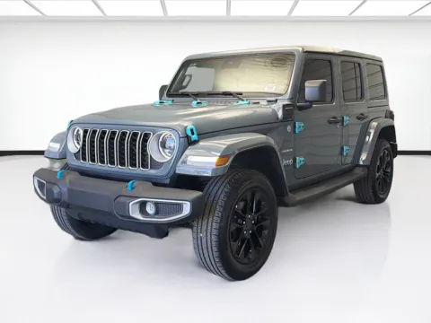 Gray 2024 Jeep Wrangler Sahara 4xe McKinley Trimmed Seats for sale in Montclair, CA