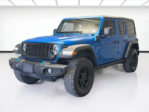 Blue 2024 Jeep Wrangler Willys 4xe for sale in Montclair, CA